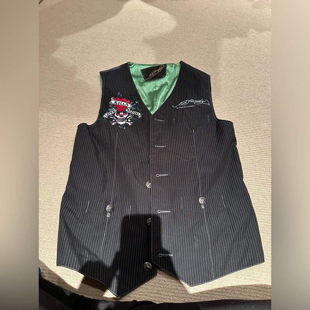 Don ed hardy rare limited edition vest statement piece